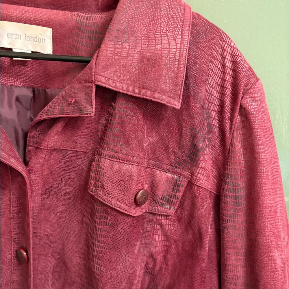 Red Button-Up Jacket - Picture 4 of 4